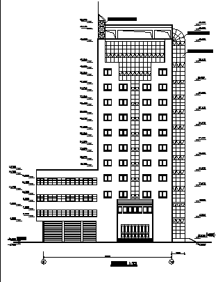 某十二层酒店施工设计CAD（无大样） (2)