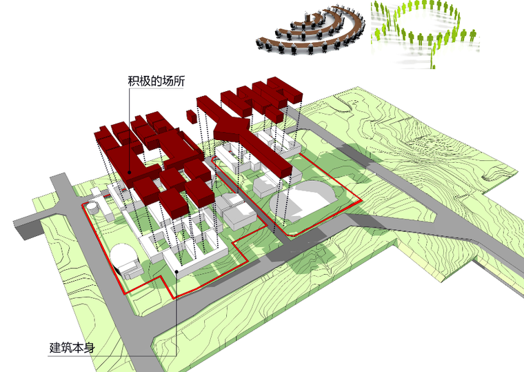 [陕西]青年职业学院新校区建筑规划设计方案文本-方案生成