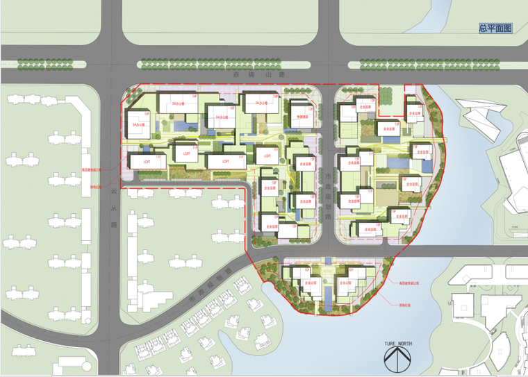 [安徽]苏宁环球-某城市之光商业建筑方案文本（PDF+96页）-总平面图