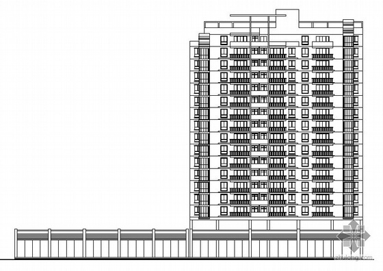高层住宅小区规划效果图资料下载-[贵阳]某住宅小区高层住宅楼(3栋)建筑方案(含效果图)