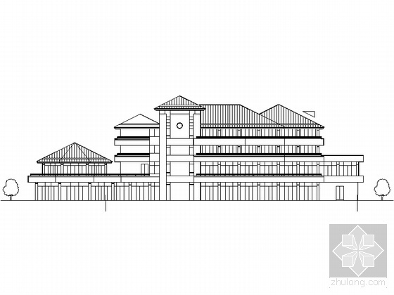 三层建筑酒店设计方案资料下载-某三层疗养院建筑设计方案