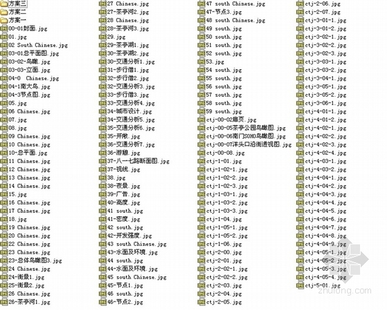 [福州]滨水商务休闲传统文化街区景观规划设计方案（3套方案）-总缩略图 