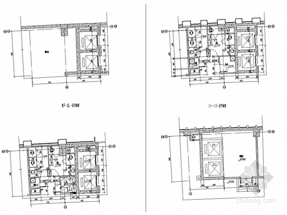 [江苏]21层框架剪力墙结构行政服务中心结构施工图（含建筑图、HKFZ桩）-卫生间详图