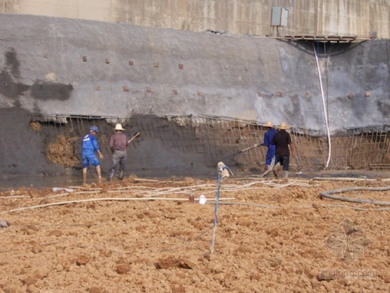 土钉放坡支护资料下载-[内蒙古]地下车库基坑放坡开挖土钉喷锚支护施工方案