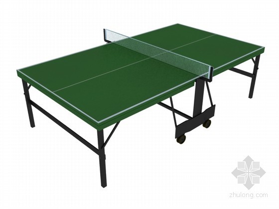 乒乓球台su模型资料下载-移动乒乓球台3D模型下载