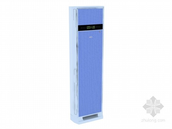 蓝色妖姬风格的住宅资料下载-蓝色空调3D模型下载