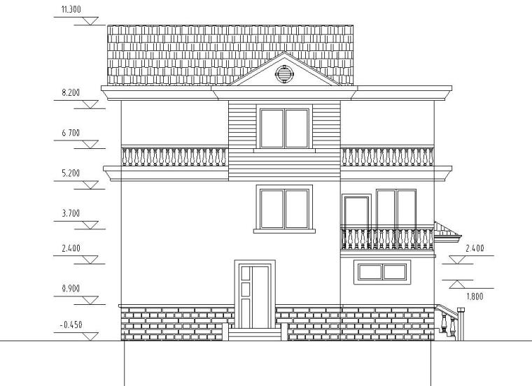 小别墅建筑设计su资料下载-[广东]简单实用的新型小别墅建筑设计施工图