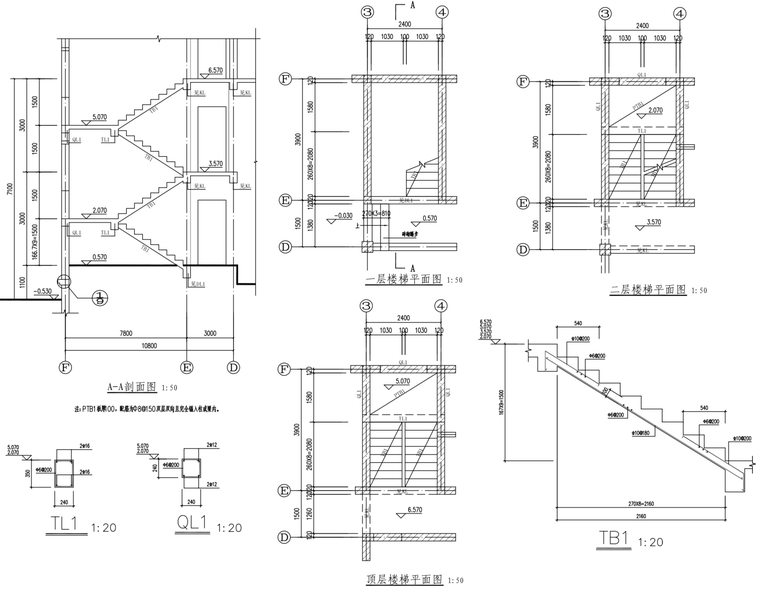 三层新农村独栋别墅建筑设计施工图（含全套CAD图纸）-屏幕快照 2019-01-09 上午10.13.40