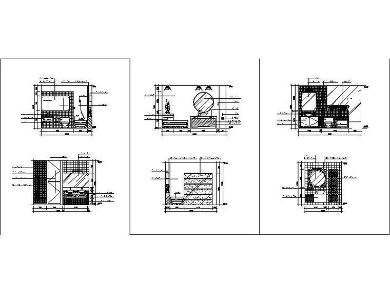 20余套台盆立面设计图-台盆立面图