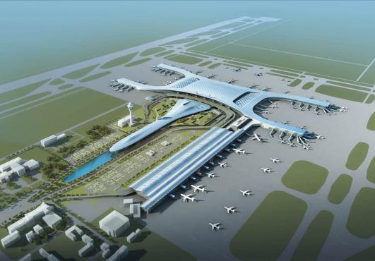郑州高铁站到新郑机场资料下载-机场航站楼扩建工程施工组织设计（附图丰富，158页）