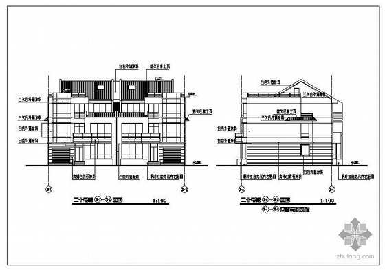 别墅楼板钢结构图资料下载-某框架别墅结构图