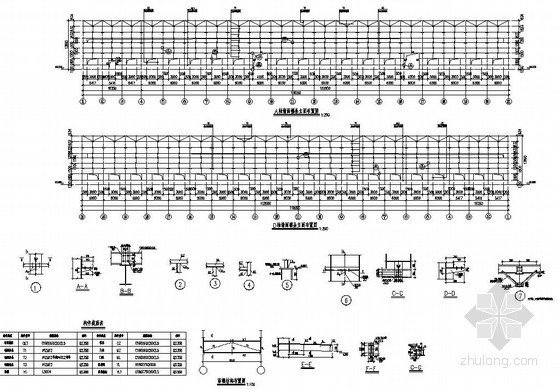 [武汉]钢结构新建厂房及办公楼结构设计图- 