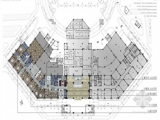 新中式餐厅室内设计模型资料下载-[江苏]新古典风格17层大酒店室内设计方案