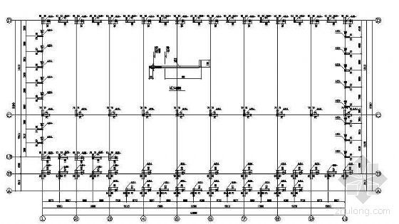 35米跨度钢结构厂房施工图资料下载-某55米跨度厂房结构施工图纸