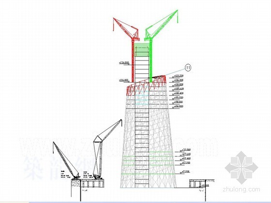 塔材施工方案资料下载-[广州]610m电视塔钢结构安装施工组织设计（鲁班奖，砼核心筒和钢结构外筒） 
