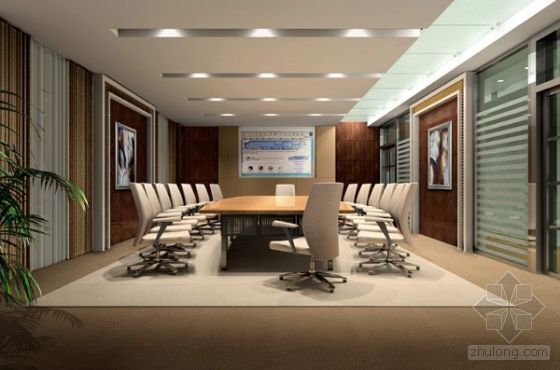 skp会议室椅模型资料下载-某会议室模型