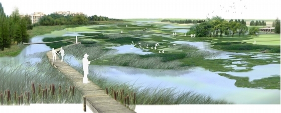 [天津]自然遗产生态文明湿地生态公园景观规划设计方案-景观效果图