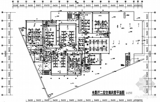 二层电影院设计方案资料下载-天津某电影院空调图纸