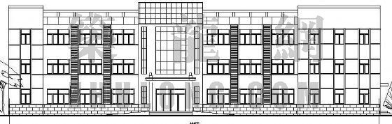 框架办公楼建筑设计资料下载-某办公楼建筑设计方案（2）