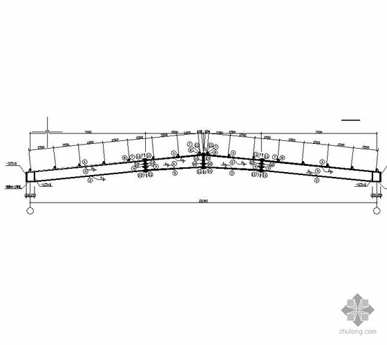 21m基坑支护设计图纸资料下载-某21m跨排架结构厂房施工图