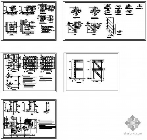 钢结构混凝土平台施工图资料下载-某石化钢结构架平台施工图