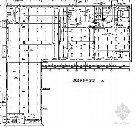 职工餐厅cad资料下载-某职工生活中心电气图纸