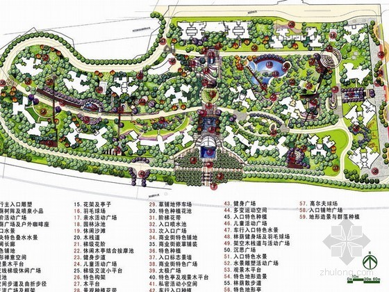 荷花景观设计方案资料下载-[重庆]小区景观设计方案