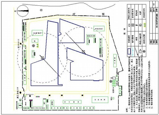 隈研吾知美术馆平面图资料下载-[湖南]展示馆、美术馆、档案馆工程施工平面布置图及水电平面布置图