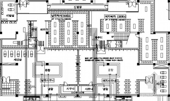 宾馆酒店电话系统布置图资料下载-某桑拿宾馆设备布置图