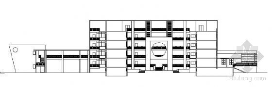 一层砖混结构小学资料下载-浙江某四层小学教学楼建筑方案图