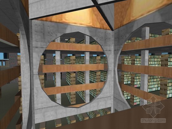 埃文代尔高地图书馆资料下载-埃克塞特学院图书馆sketchup模型