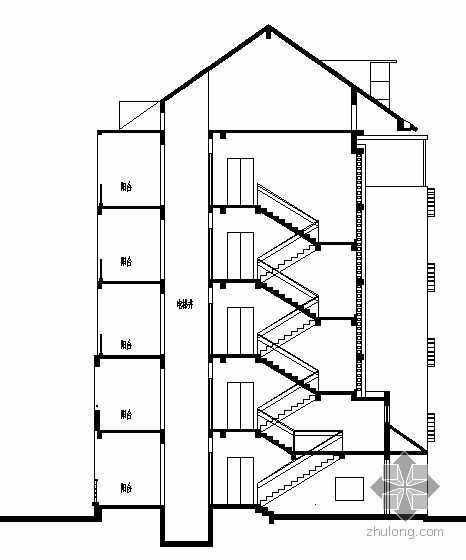 五层建筑水电图资料下载-[松山湖]某花园电梯增加工程建筑结构水电施工图