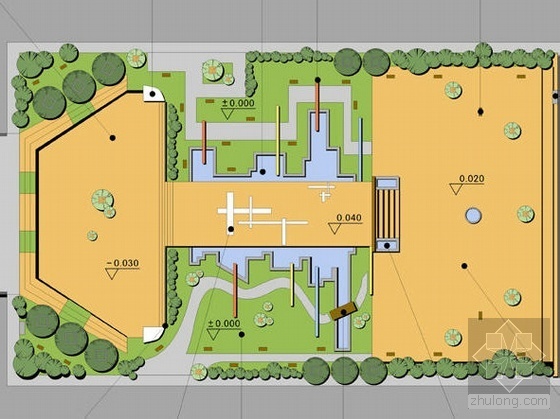 小广场景观规划全套设计资料下载-南方城市广场景观规划设计