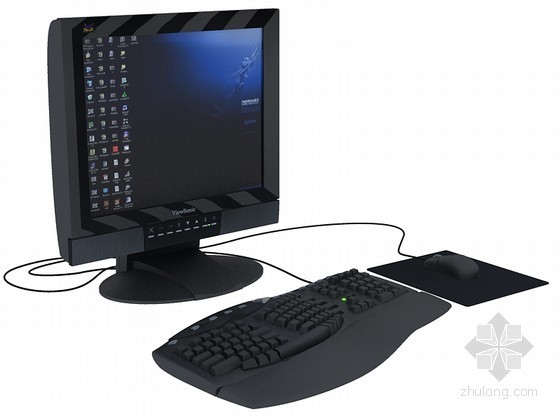 一体机3d模型下载资料下载-电脑一体机3D模型下载