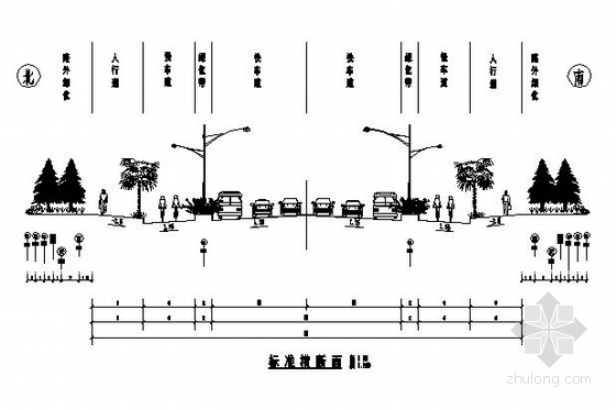 15米道路标准横断面资料下载-[安徽]50米宽沥青路面市政道路工程施工图48张（含排水）