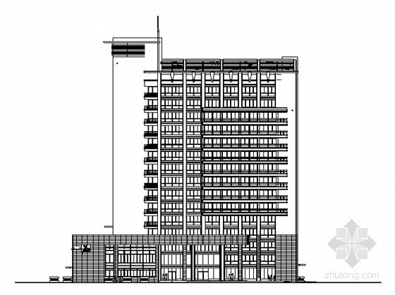 钢办公楼建筑施工图资料下载-某十五层办公楼建筑施工图