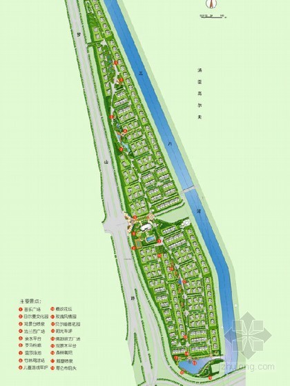 住宅区景观设计展板资料下载-[上海]某别墅住宅区景观设计概念方案