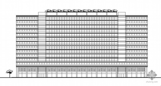 娱乐中心建筑结构施工图资料下载-[杭州市]某十四层商业综合楼建筑施工图及室内装修施工图