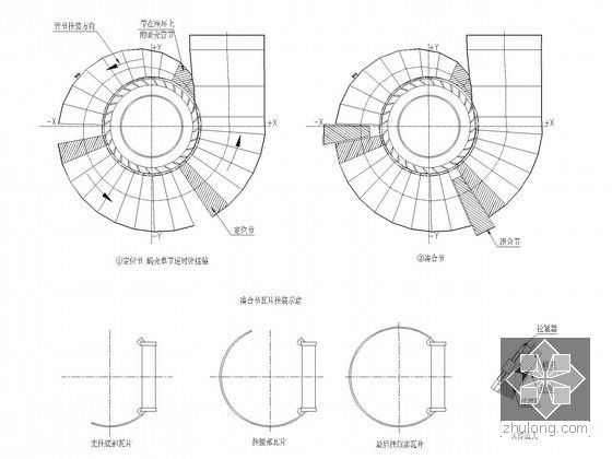 大型水电站机电安装工程施工组织设计863页（含完整CAD附图）-蜗壳定位节、凑合节