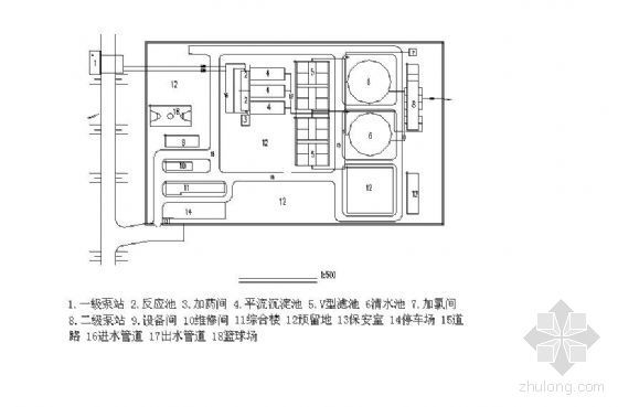 某水厂毕业设计资料下载-某水厂图纸（毕业设计）