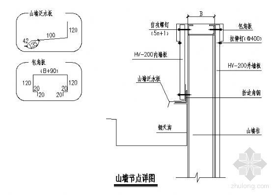 古建筑山墙节点详图资料下载-山墙节点详图3