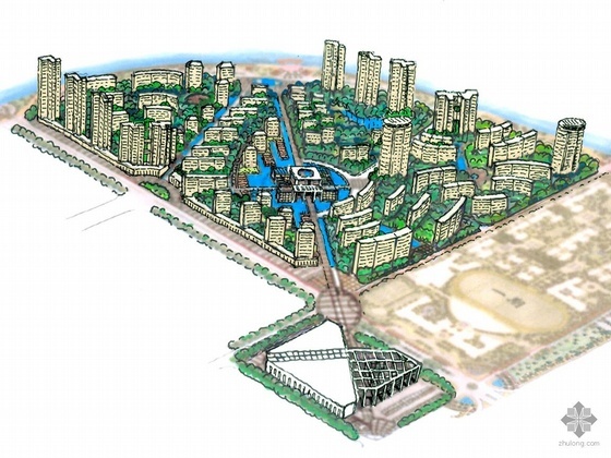 某新城区城市规划文本资料下载-[珠海]某新城(城区规划)建筑方案文本