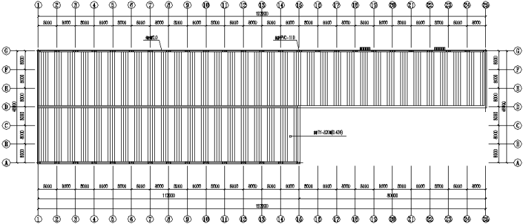 48门式刚架资料下载-湖北门式刚架钢结构厂房施工图（CAD，12张）