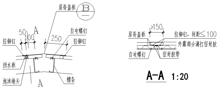 66×83m门式刚架钢结构厂房施工图（CAD，7张）_4