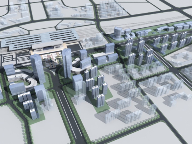 上海商业城市规划资料下载-[河北]秦皇岛火车站周边片区商业城市规划设计