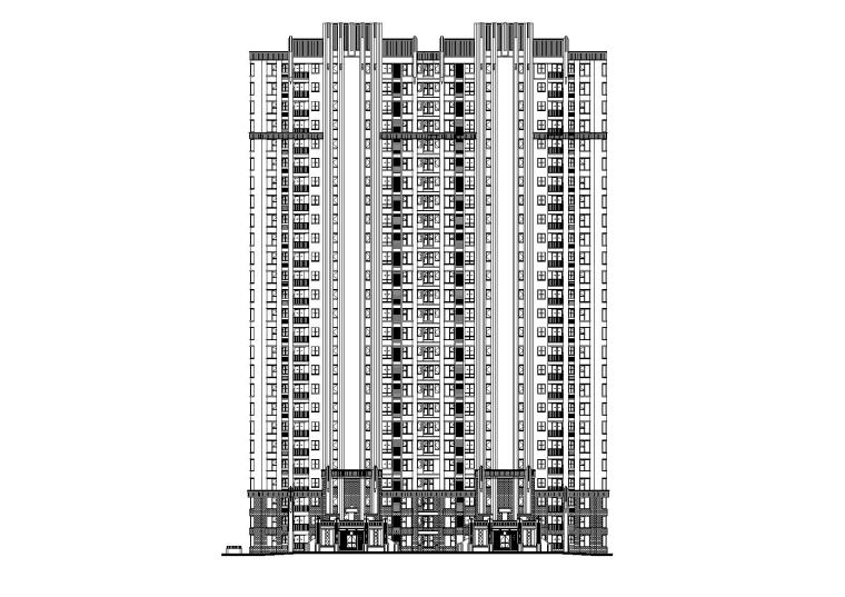 一层住房建筑图资料下载-[上海]保障性住房甲级设计院商品房项目施工图（CAD含水暖电）