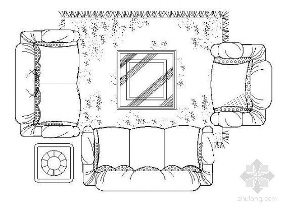 cad沙发平面资料下载-沙发平面图块集
