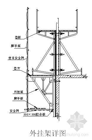 外挂铝方管施工方案资料下载-北京市某住宅工程外挂架施工方案