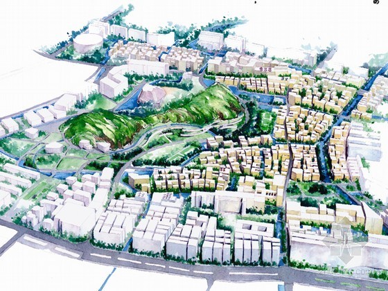 城市概念设计案例资料下载-[城市设计]广东省某岭南水乡概念设计