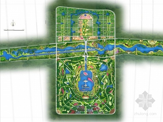 葡萄酒庄绿地设计资料下载-[河北]新城开发：“自然生态宜居”的一河两城规划设计方案